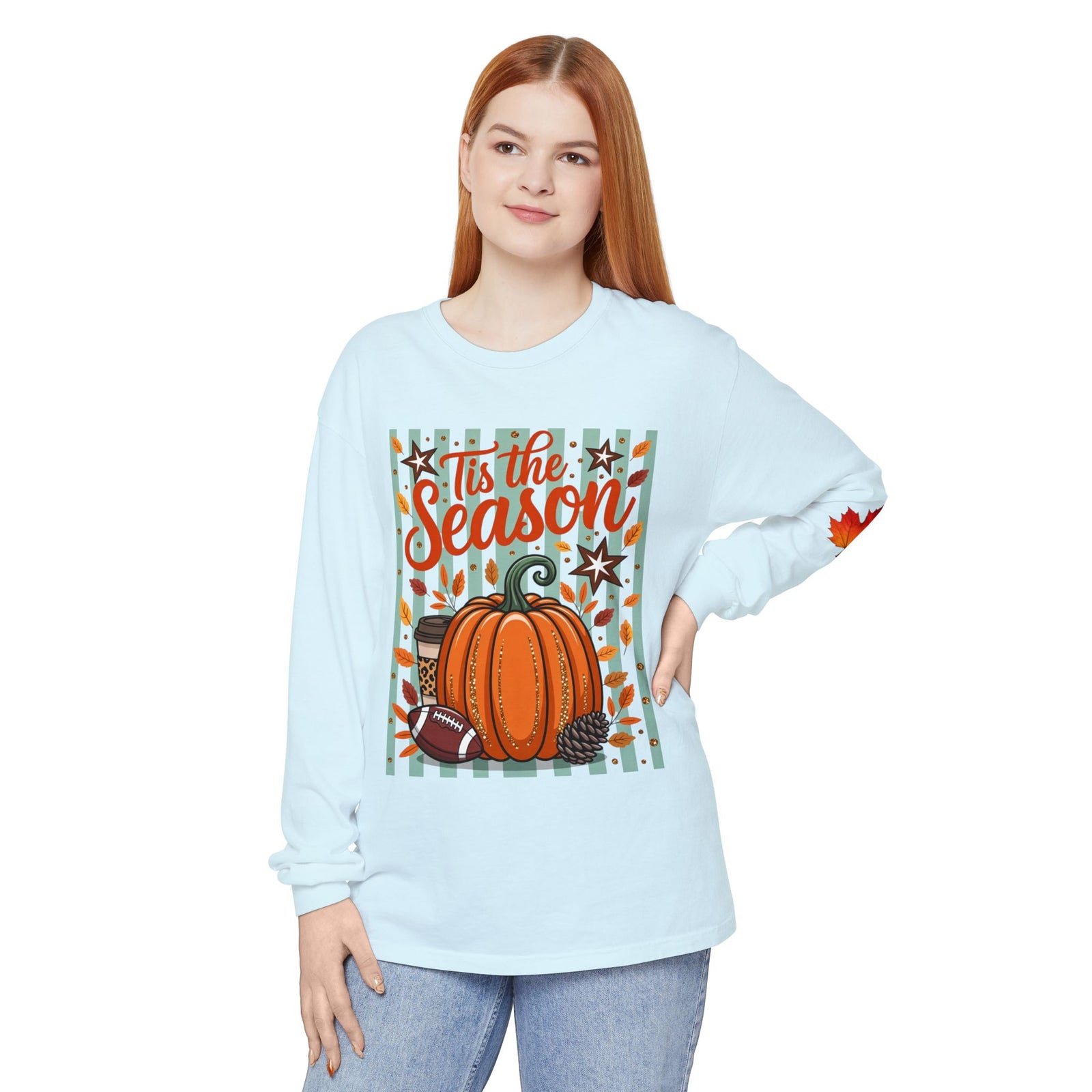 'Tis the Season Pumpkin Fall Long Sleeve Tee