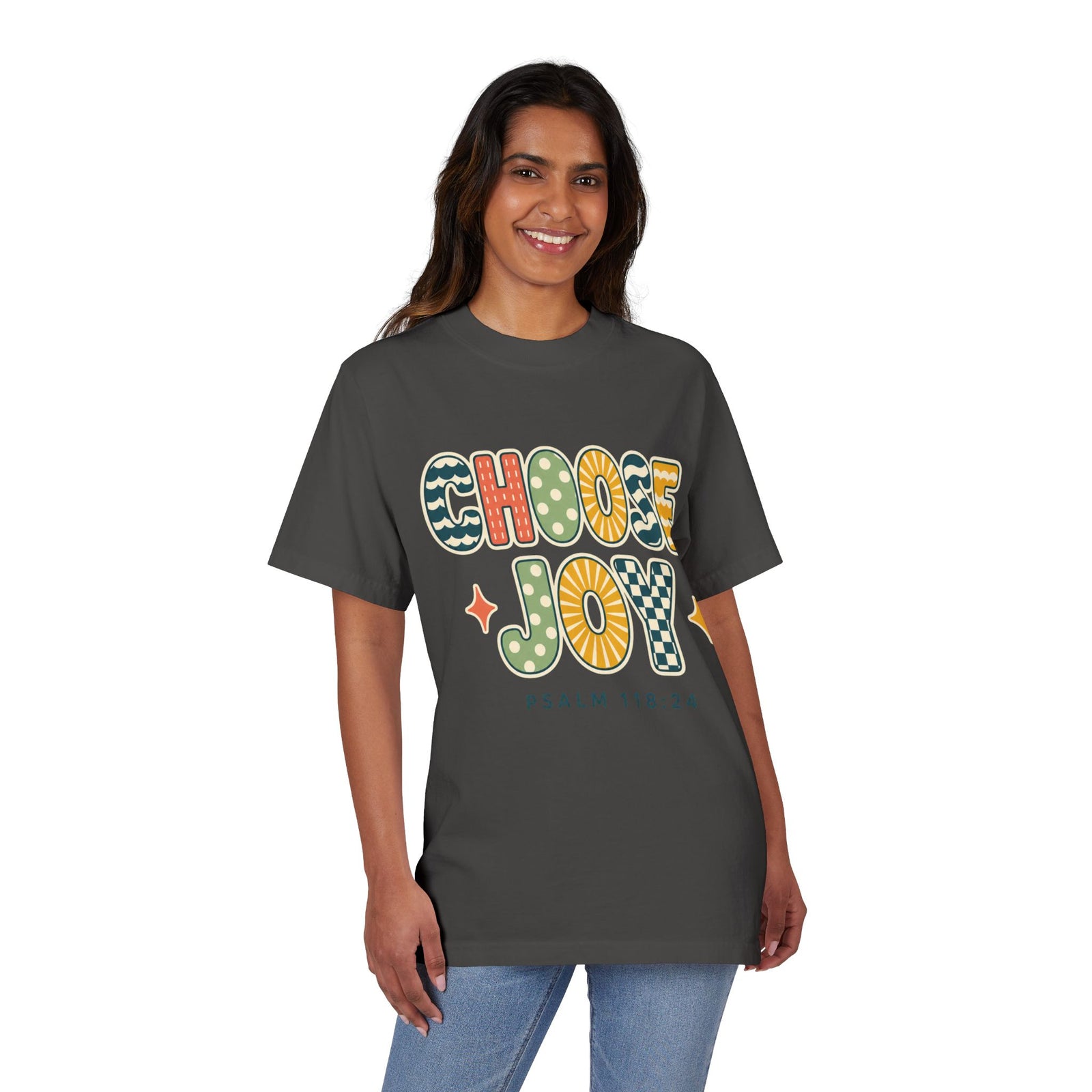 Choose Joy T-Shirt — Retro Psalm 118:24 Christian Tee