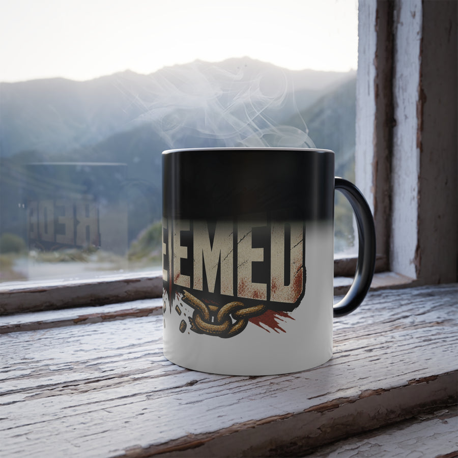 Redeemed Color-Changing Mug — 11oz Heat Reveal Coffee Cup