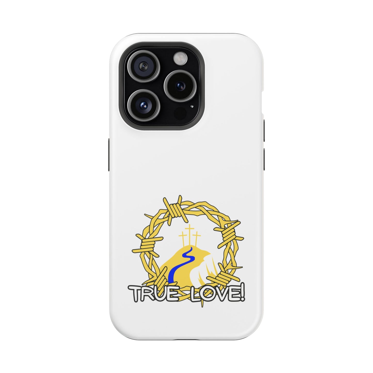 Impact-Resistant Phone Case — 'True Love' Crown of Thorns Faith Design