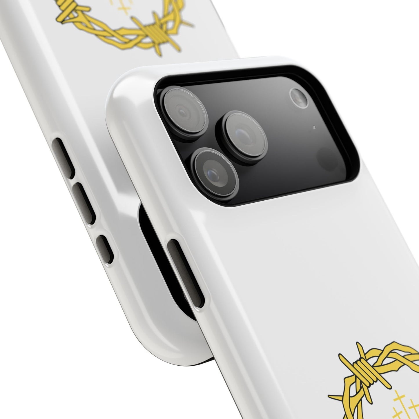 Impact-Resistant Phone Case — 'True Love' Crown of Thorns Faith Design