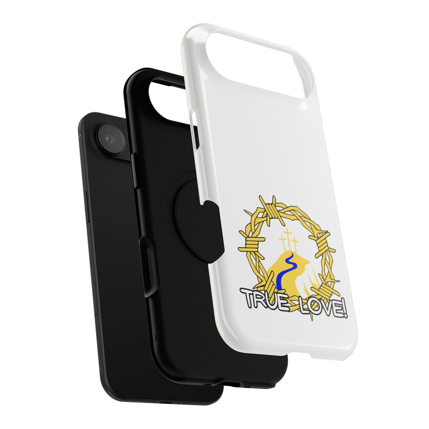 Impact-Resistant Phone Case — 'True Love' Crown of Thorns Faith Design