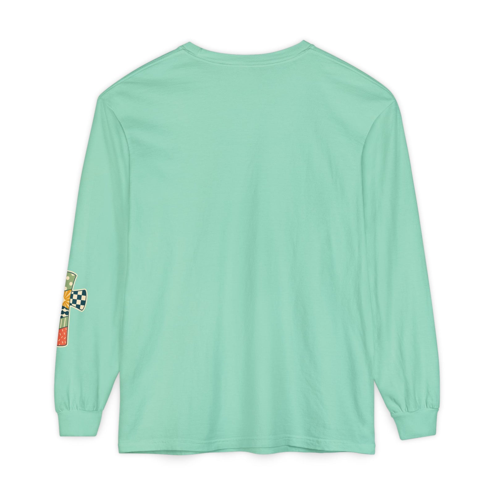 Pray, God, Repeat Long Sleeve Tee — 1 Thessalonians 5:17 Christian Shirt