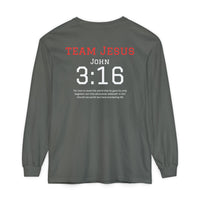 Load image into Gallery viewer, Team Jesus John 3:16 Long Sleeve T-Shirt