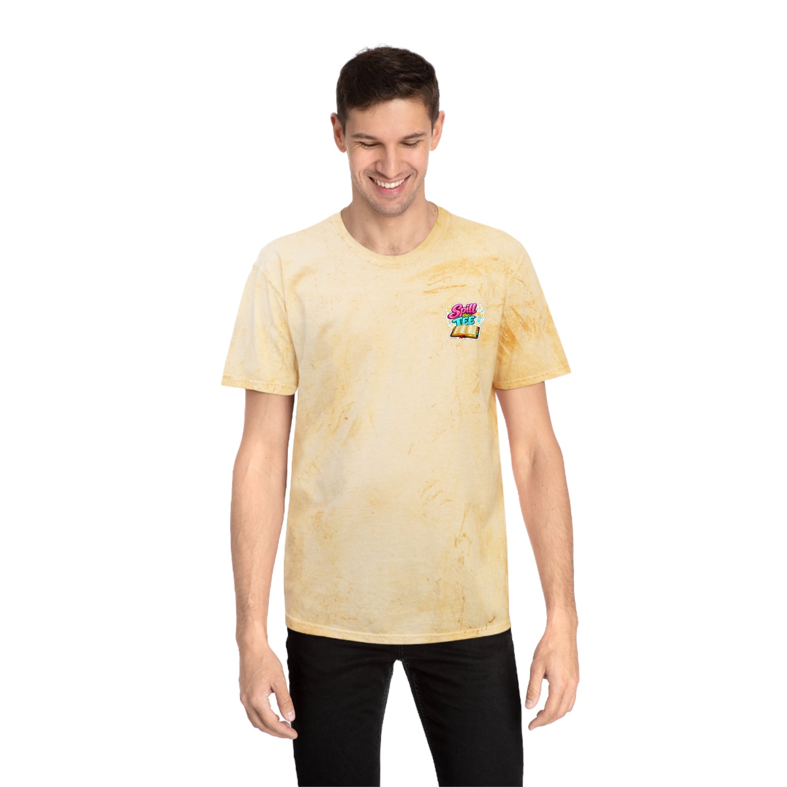 Faith Graphic T-Shirt — "I Hand God What I Cannot Handle" Color Burst Tee