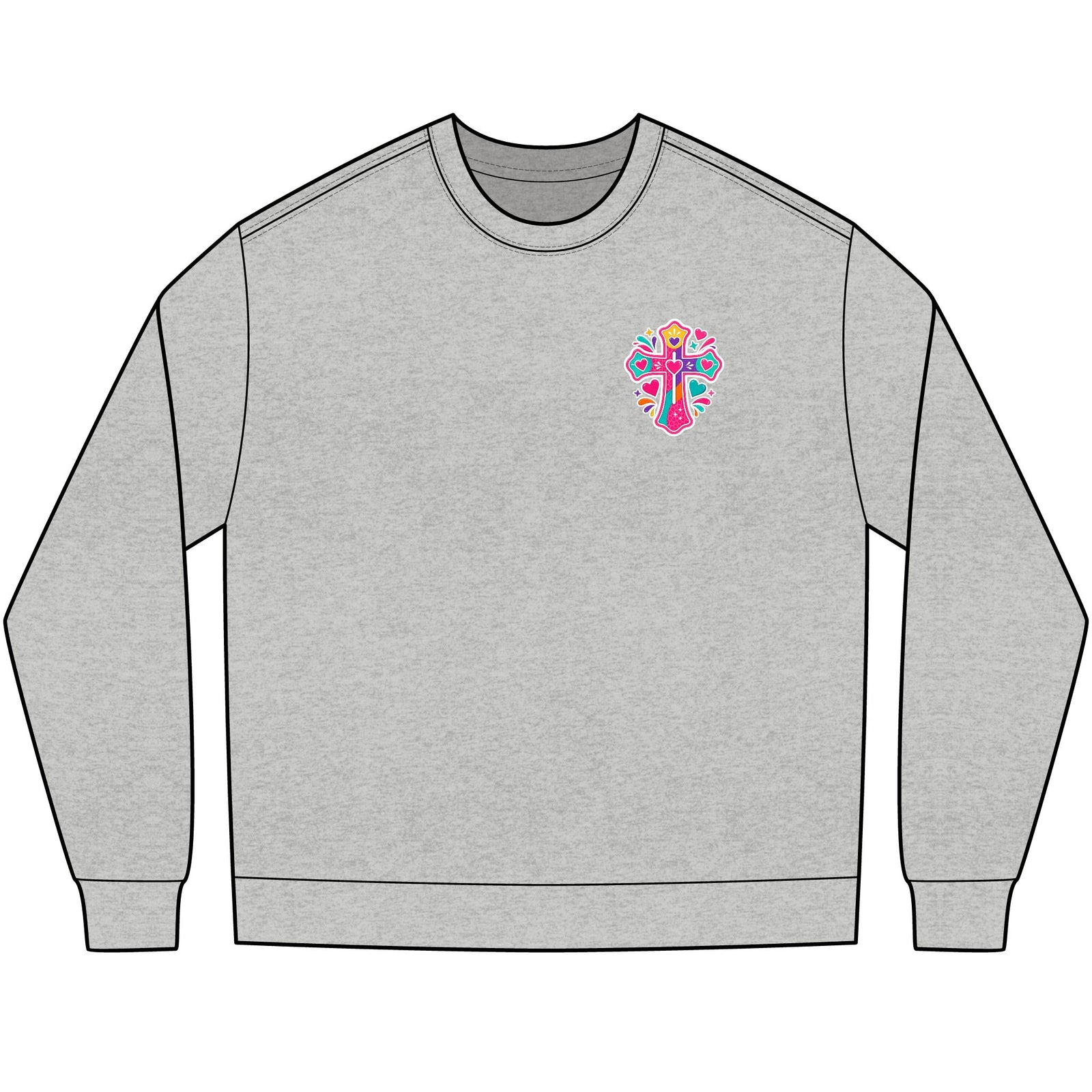 Long Sleeve Tee — Colorful Faith Shirt