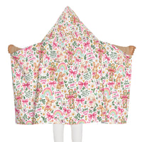 Load image into Gallery viewer, Youth Hooded Towel — Pastel Easter Bunny