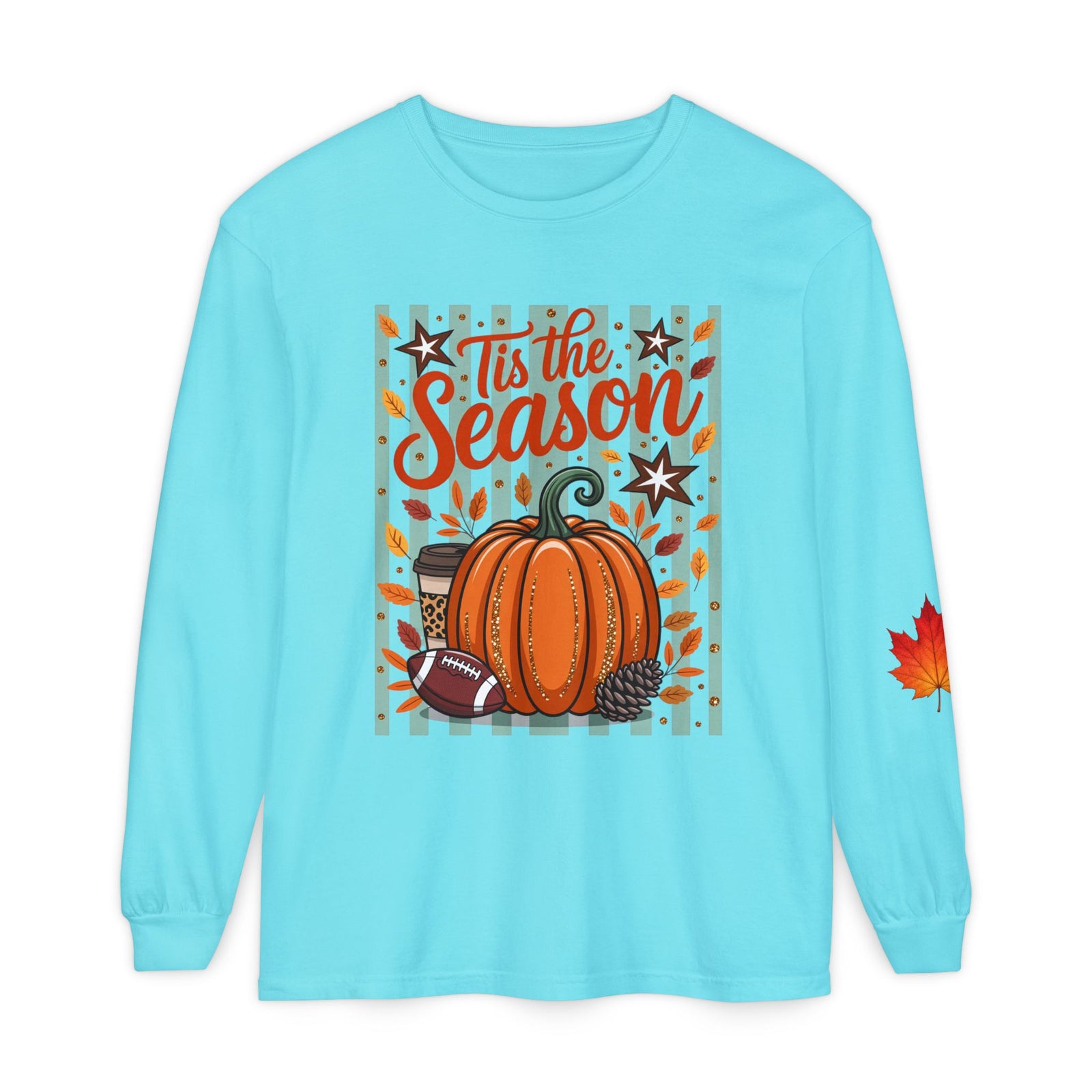 'Tis the Season Pumpkin Fall Long Sleeve Tee