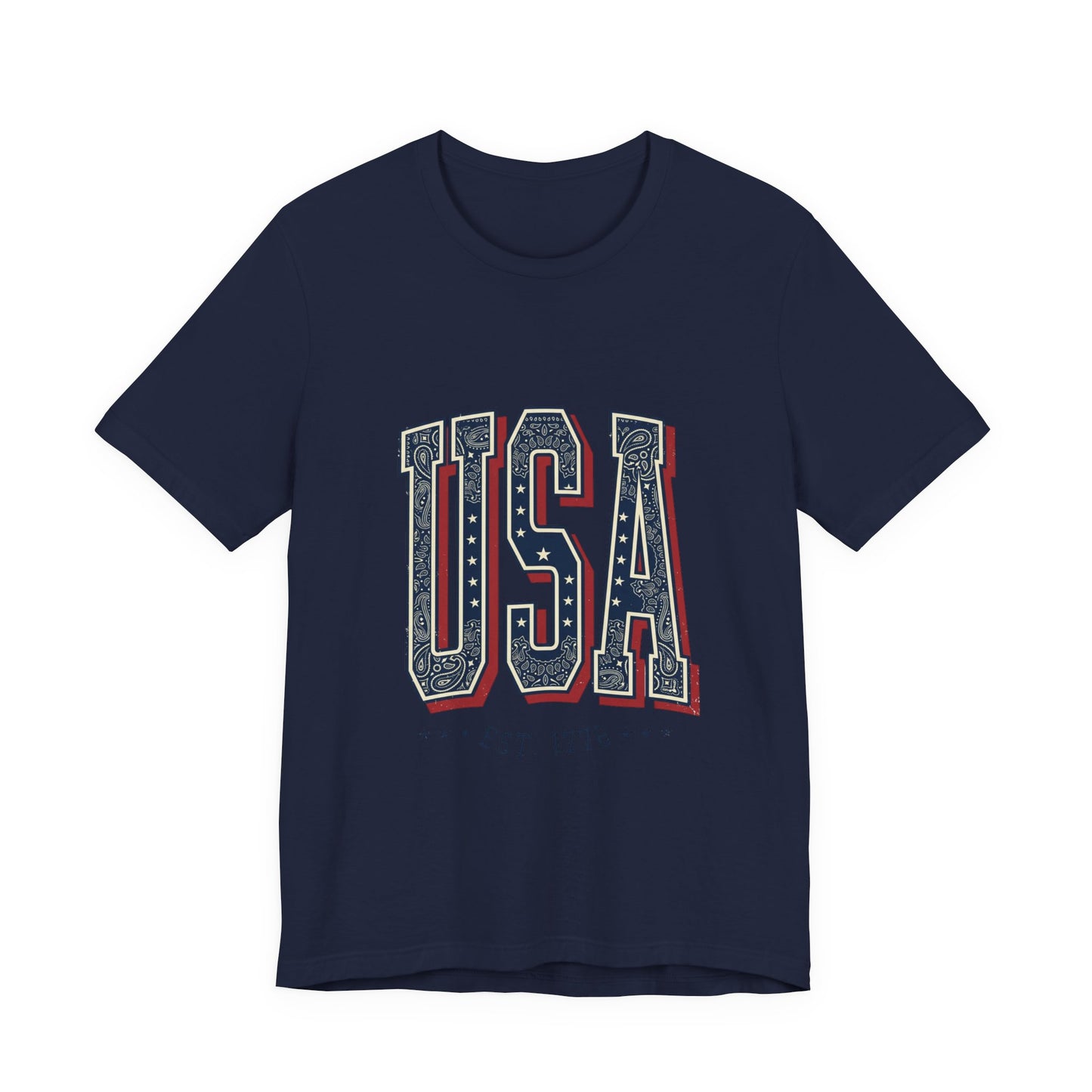 Vintage USA Graphic Tee | 4th of July Americana Stars & Stripes
