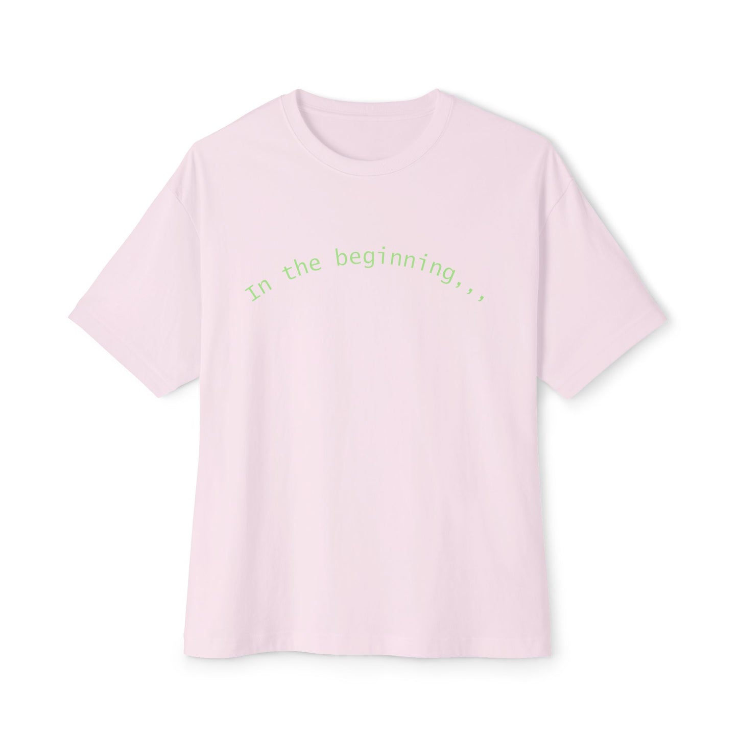 T-Shirt — "God Created" Earth Graphic Tee (Eco, Faith & Nature Love)