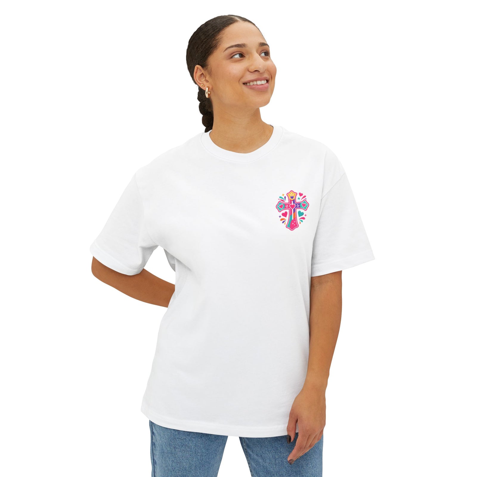 Church Praise T-Shirt — "I’m the One on the Front Row at Church" Colorful Worship Tee