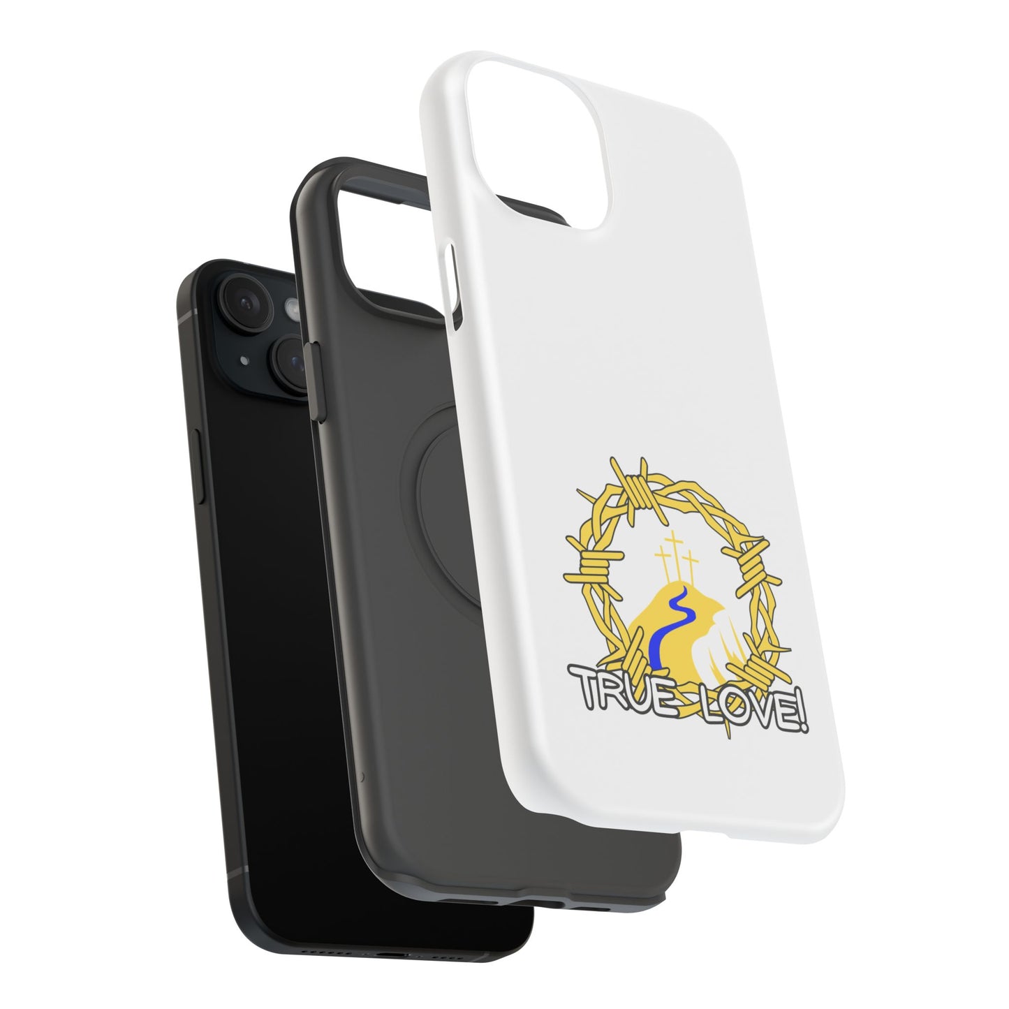 Impact-Resistant Phone Case — 'True Love' Crown of Thorns Faith Design