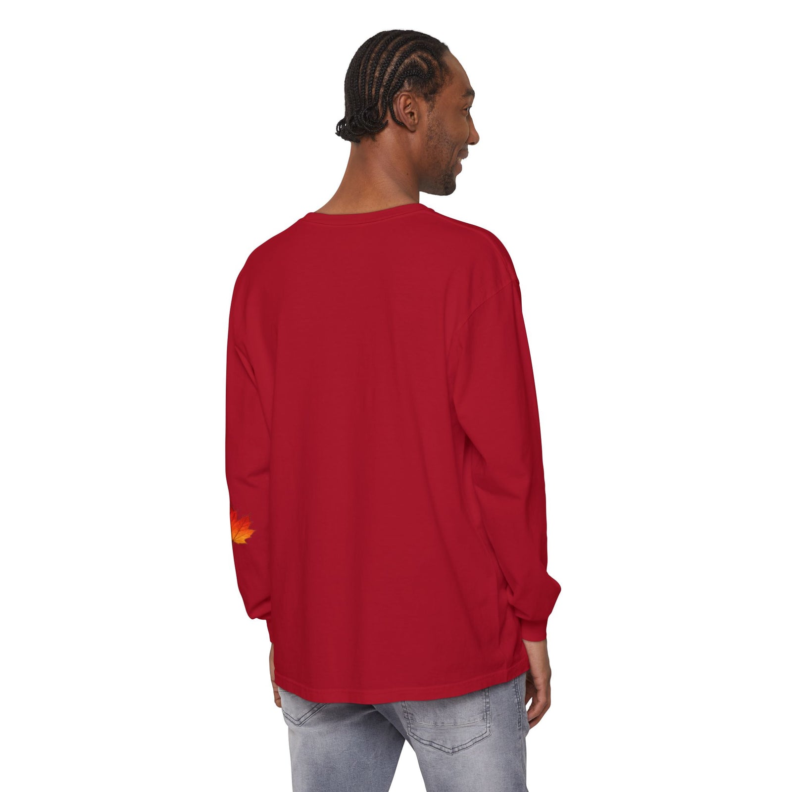 Halloween Pumpkin Long Sleeve Tee — Colorful Jack-O'-Lantern Graphic