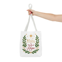 Load image into Gallery viewer, "A Thrill of Hope" Tote Bag