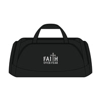 Load image into Gallery viewer, "Faith Over Fear" Medium Duffel Bag