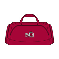 Load image into Gallery viewer, "Faith Over Fear" Medium Duffel Bag