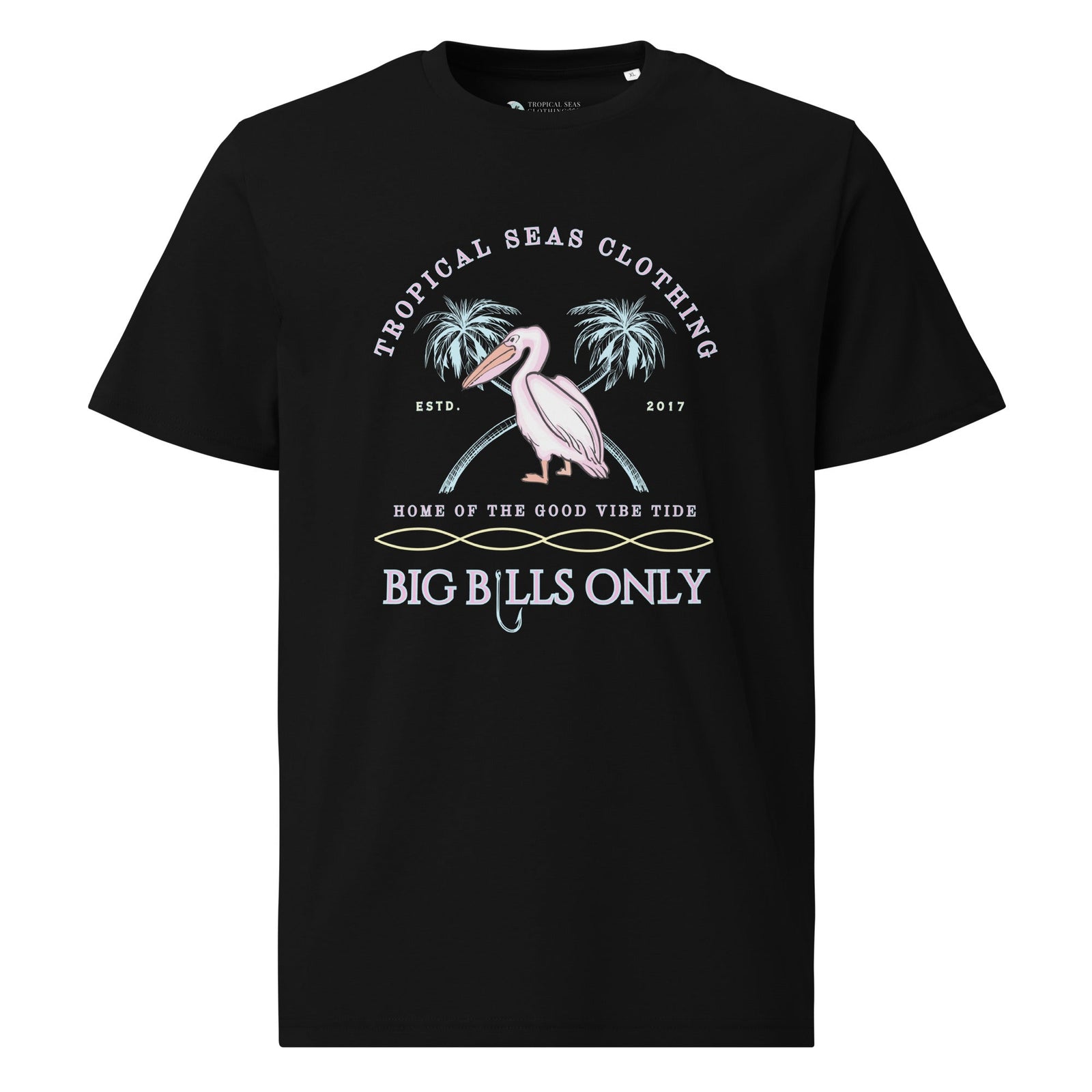 Premium Men's Tropical Pelican Organic Cotton T-Shirt