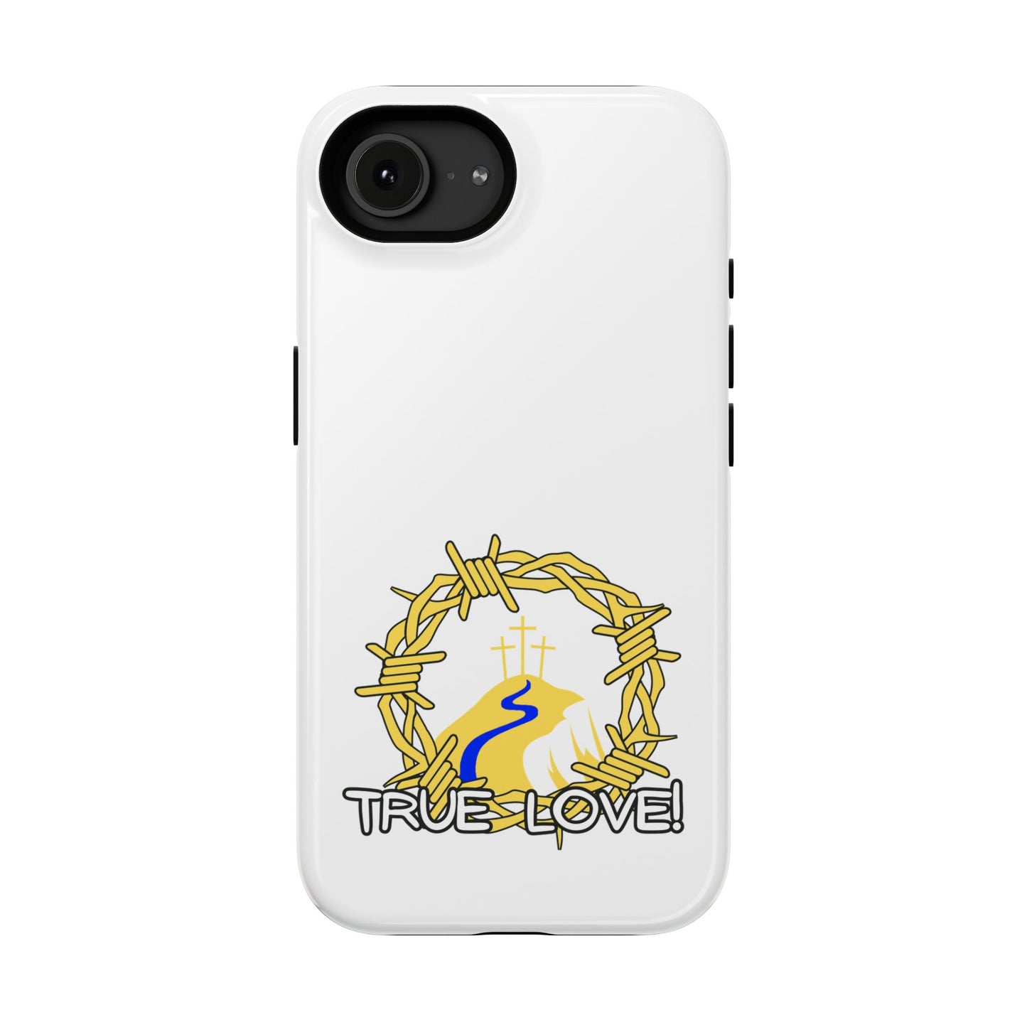 Impact-Resistant Phone Case — 'True Love' Crown of Thorns Faith Design