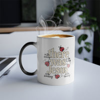 Load image into Gallery viewer, "There was Jesus" Lady Bugs Color-Changing Mug