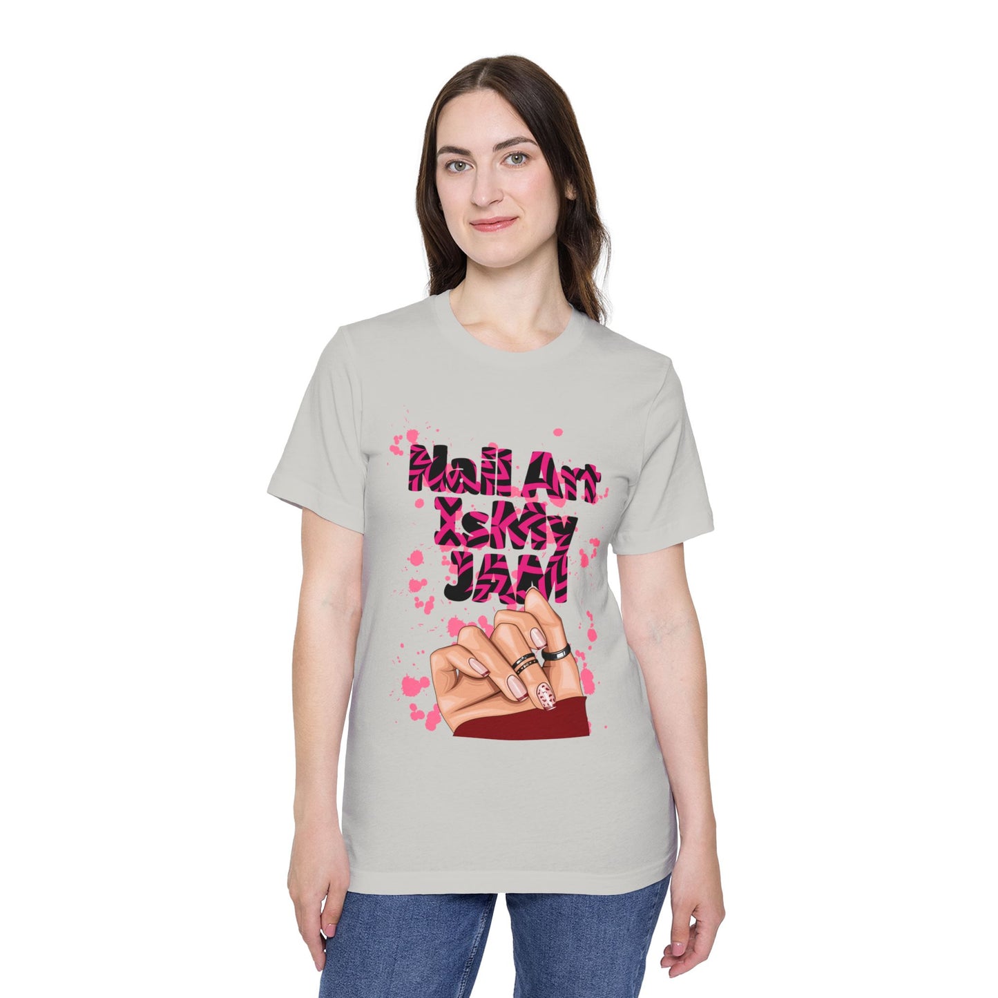 Nail Art Squad T-Shirt – Pink Graffiti Nails Design