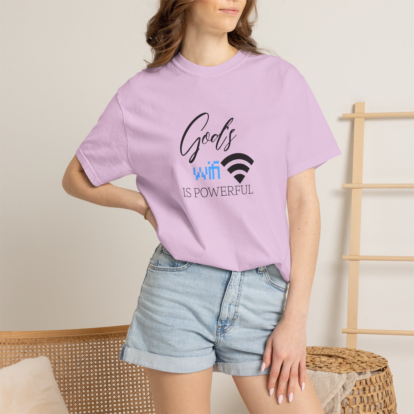 "God's WiFi is Powerful" Graphic Tee