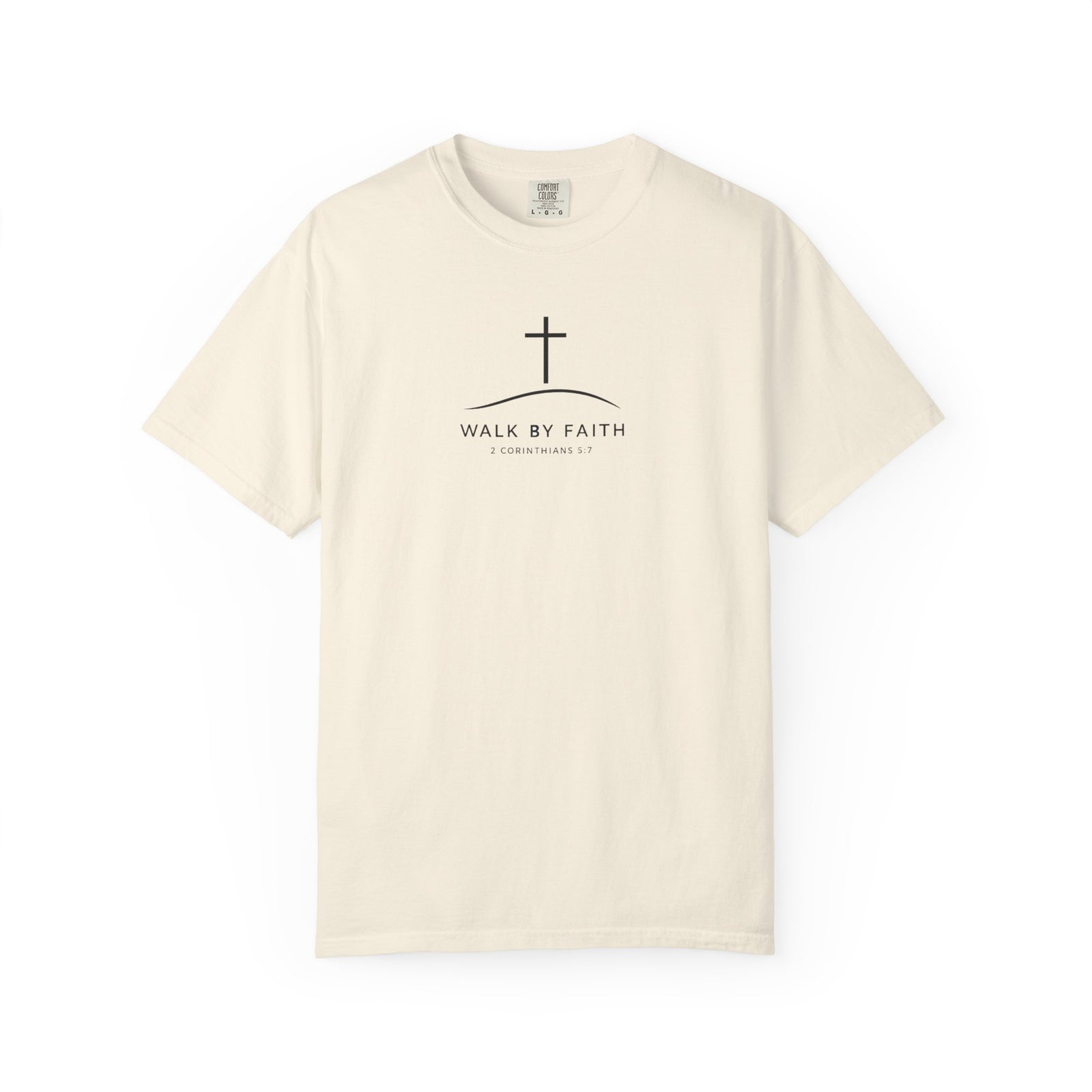 Faith Cross T‑Shirt — "Walk By Faith" Christian Tee
