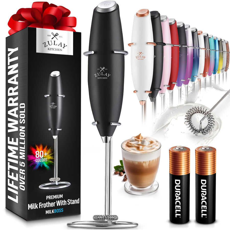 Zulay Kitchen Quick Froth Milk Frother Wand