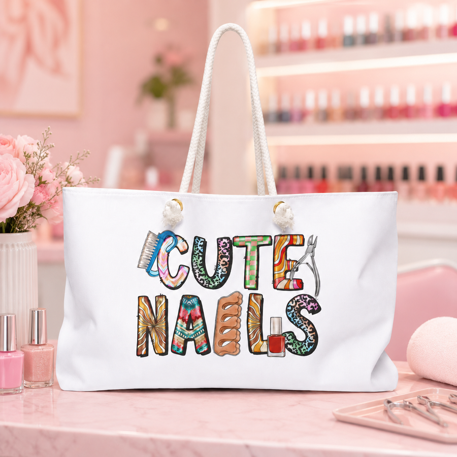 Cute Nails Weekender Bag — Nail Tech Travel Tote