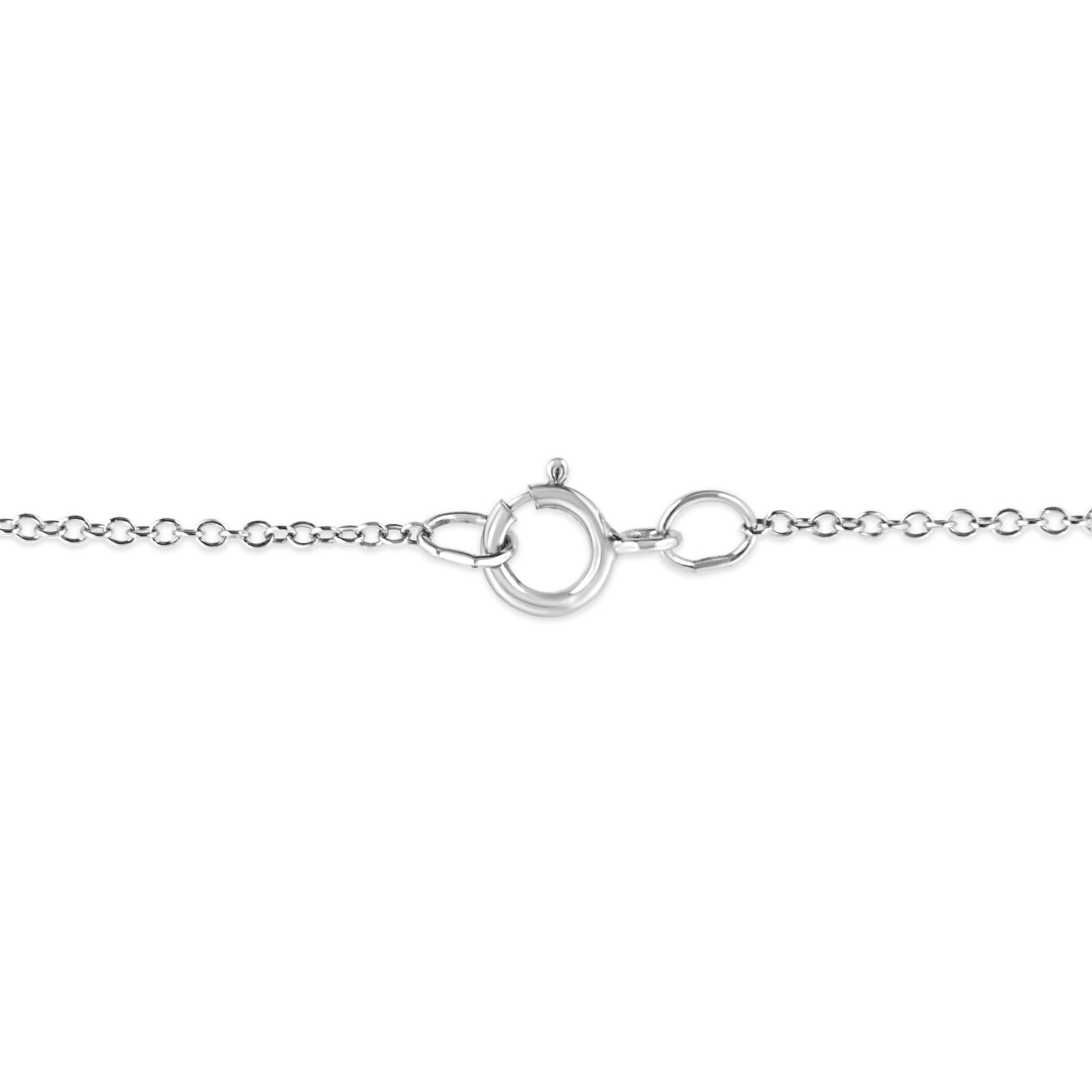.925 Sterling Silver Diamond Starfish Pendant Necklace