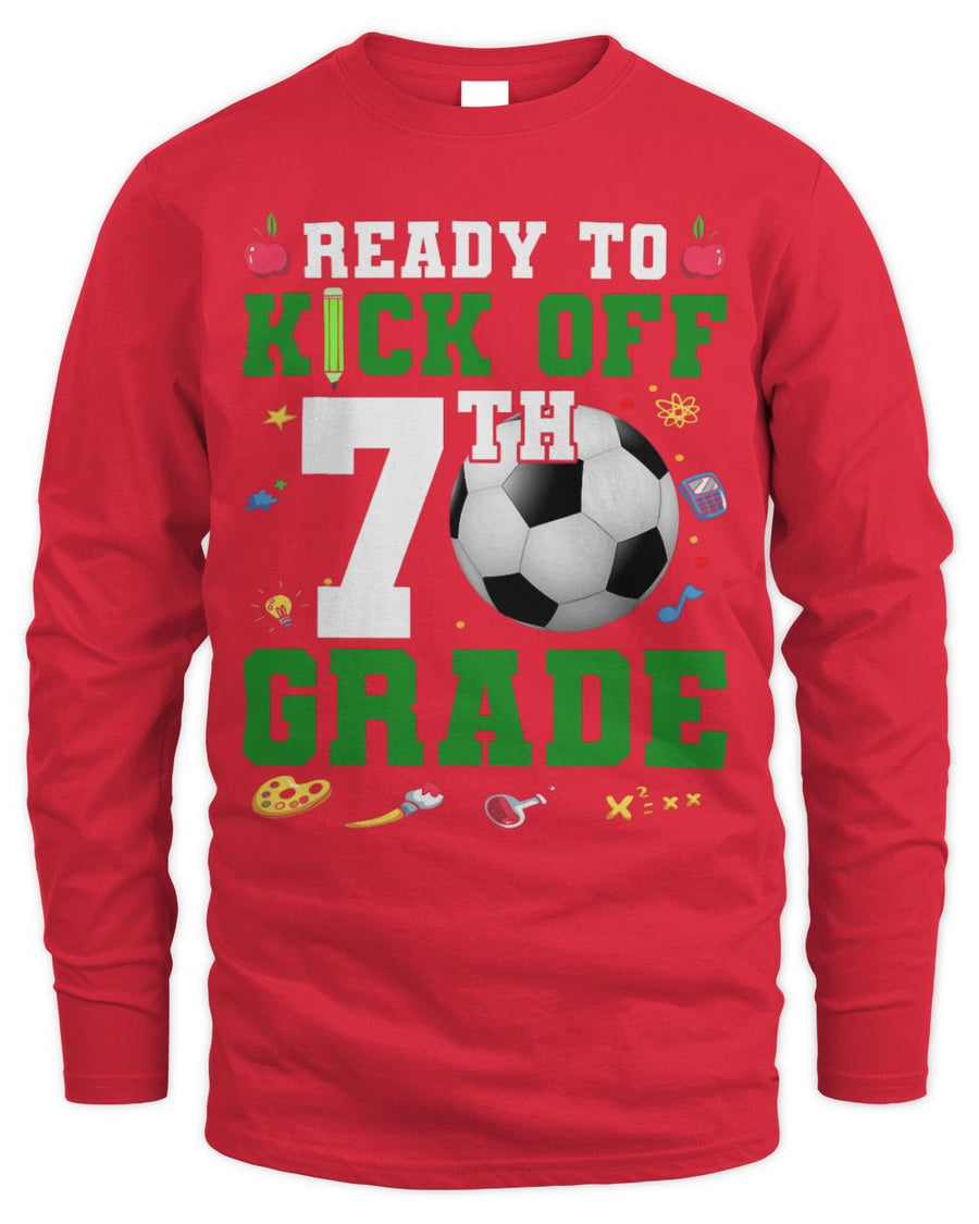 Cute Soccer Ready To Kick Off 7th Grade First Day Of School Soccer Lover