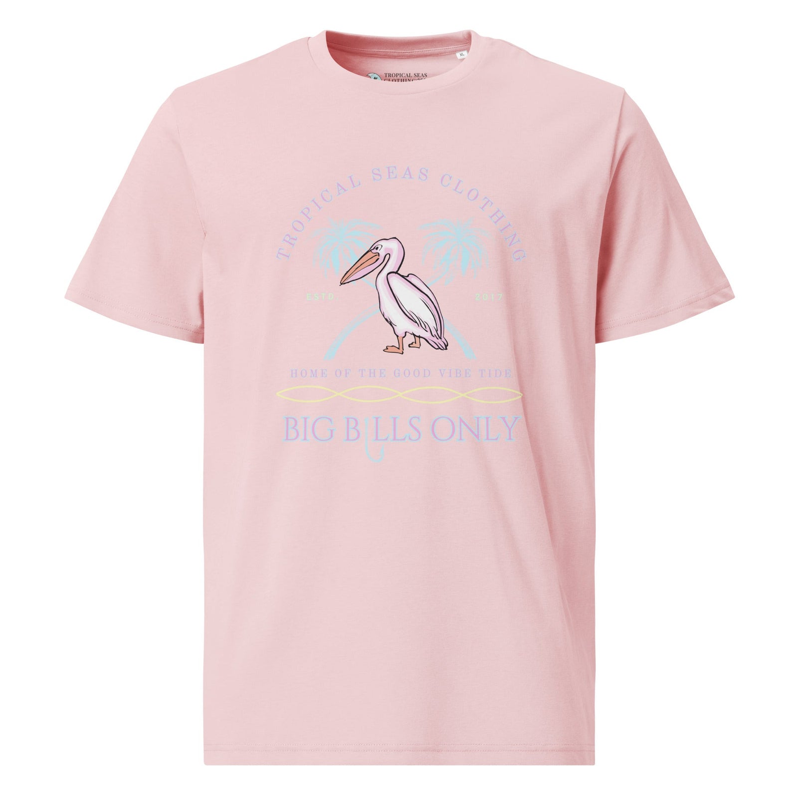 Premium Men's Tropical Pelican Organic Cotton T-Shirt