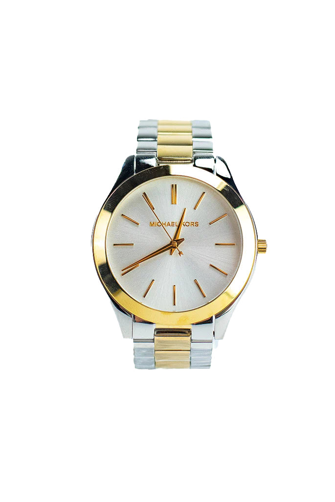Michael Kors Slim Runway Dual-Tone Watch