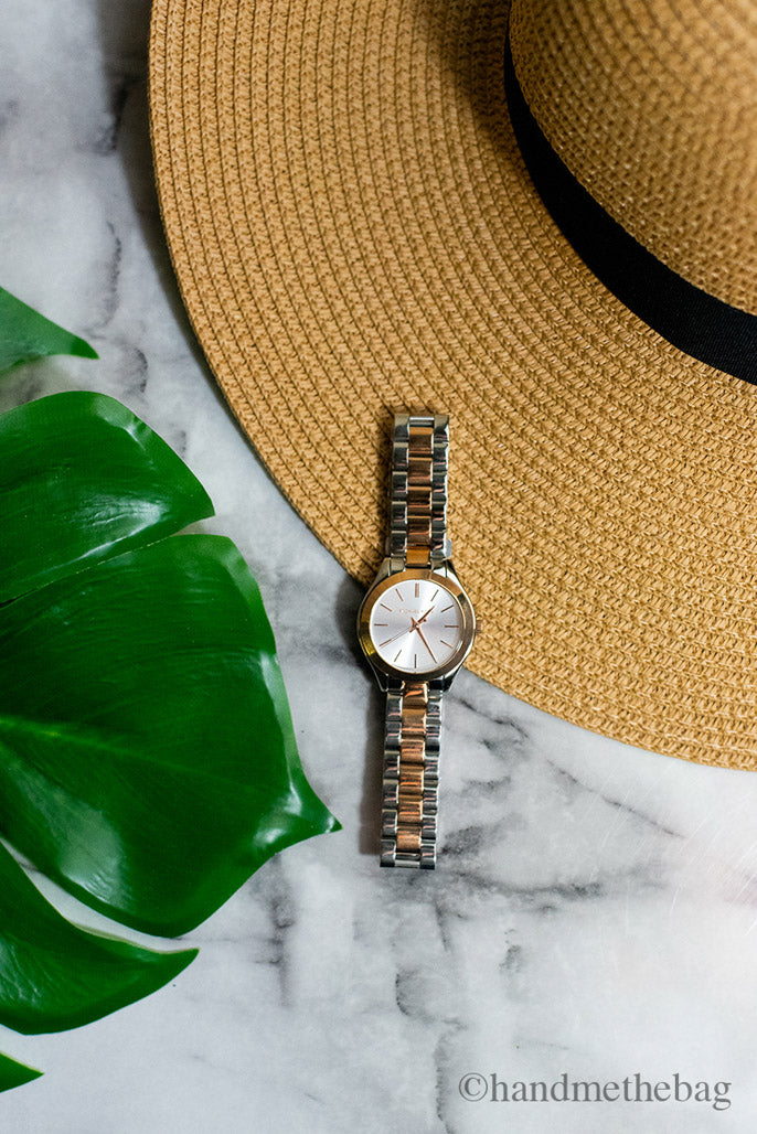 Michael Kors Slim Runway Dual-Tone Watch