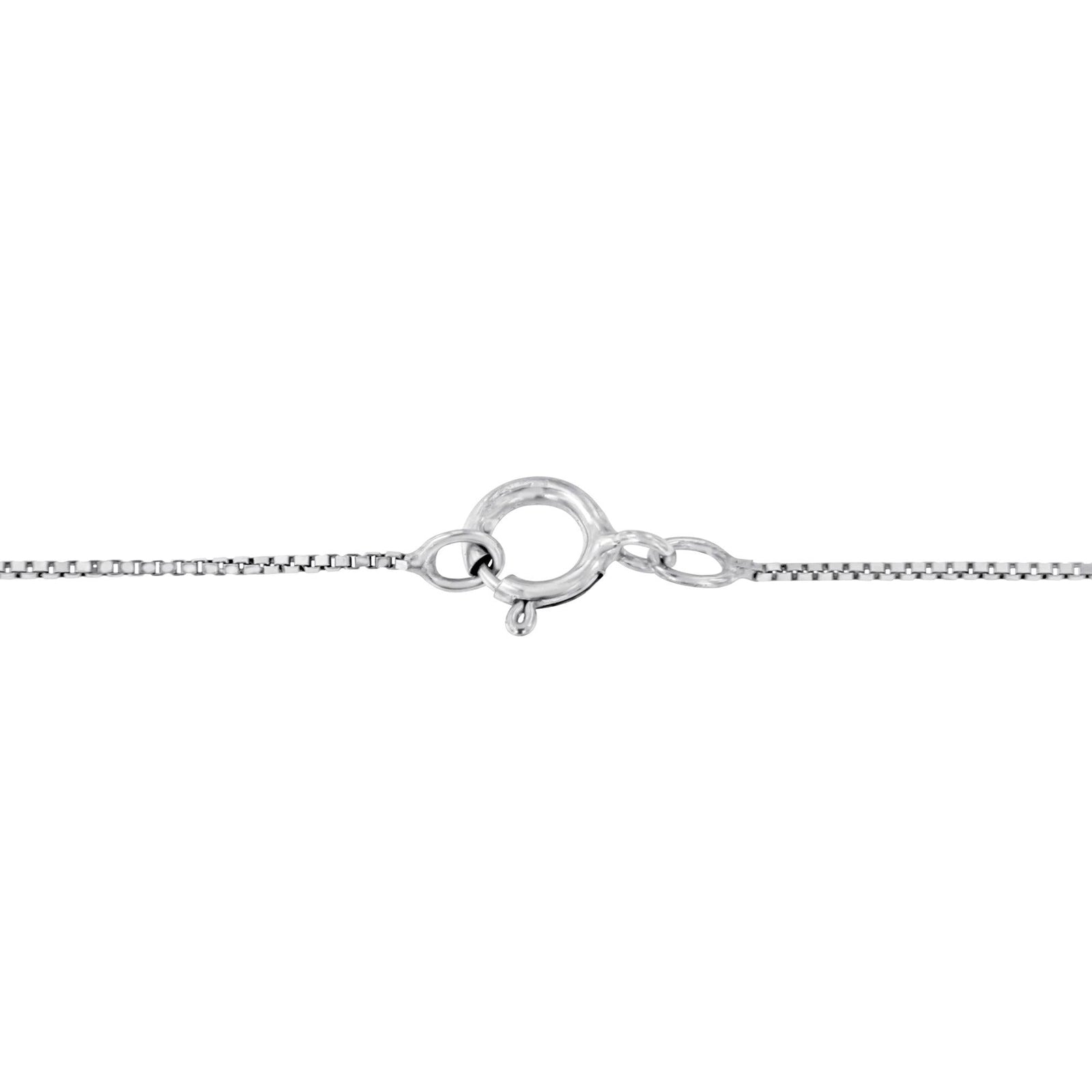 .925 Silver Diamond Heart Ribbon Pendant Necklace