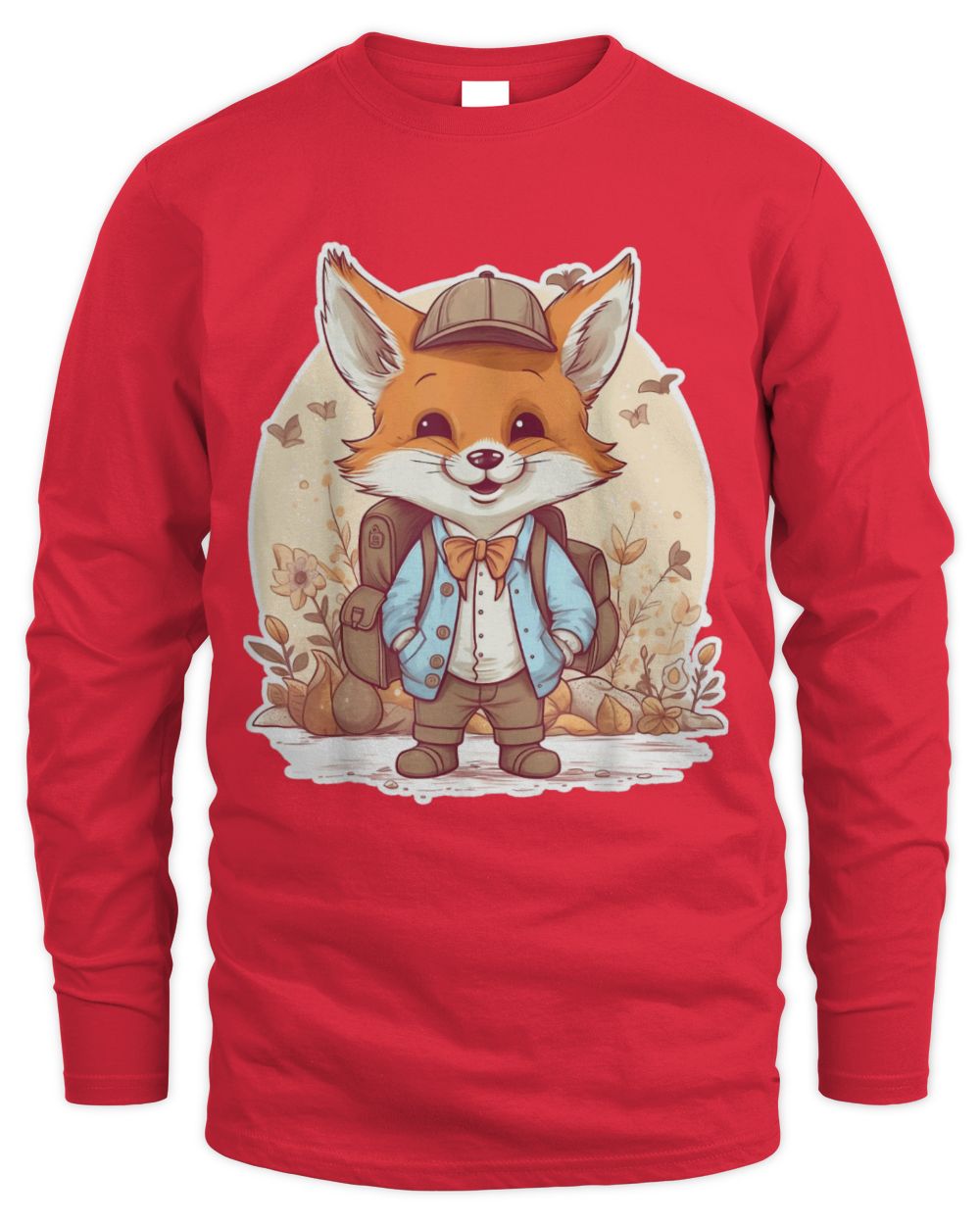 Cute Fox Boys and Girls Fox Animal First day of School