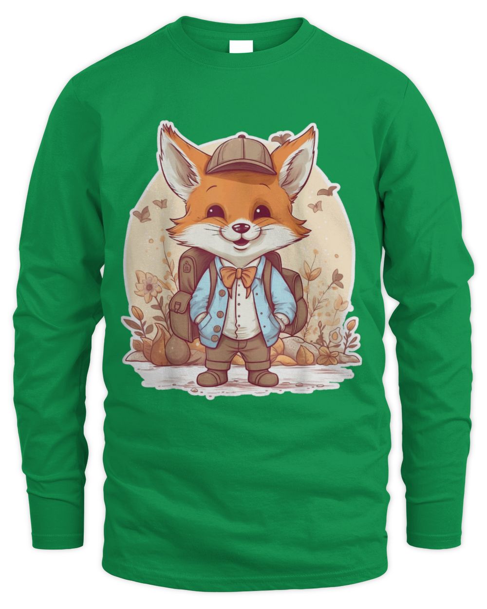 Cute Fox Boys and Girls Fox Animal First day of School