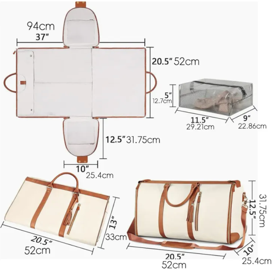 Water-Resistant Fashion Travel Tote